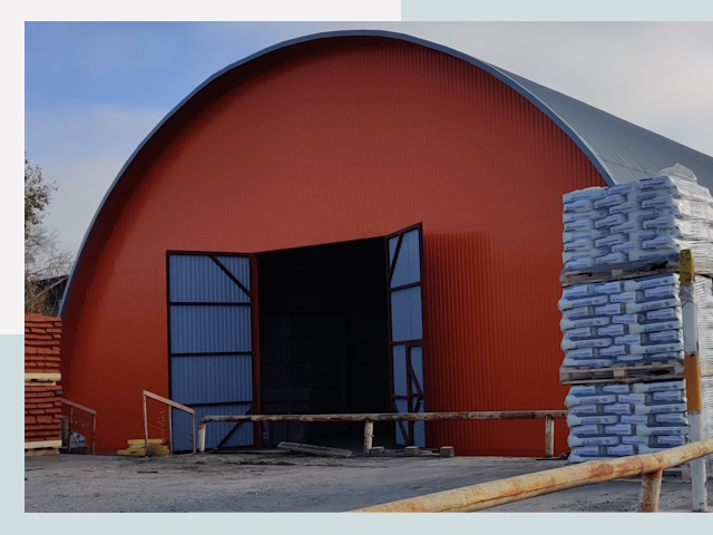 Полукруглые ангары по цене от 611 руб. в Фурманов