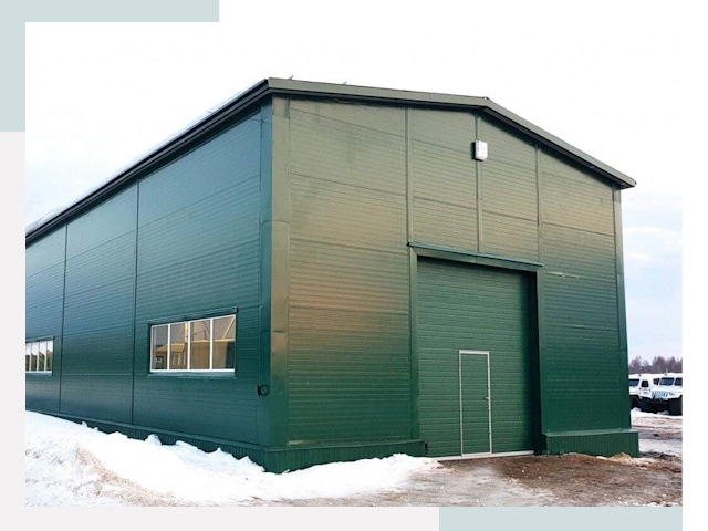 Двускатные ангары в Фурманове